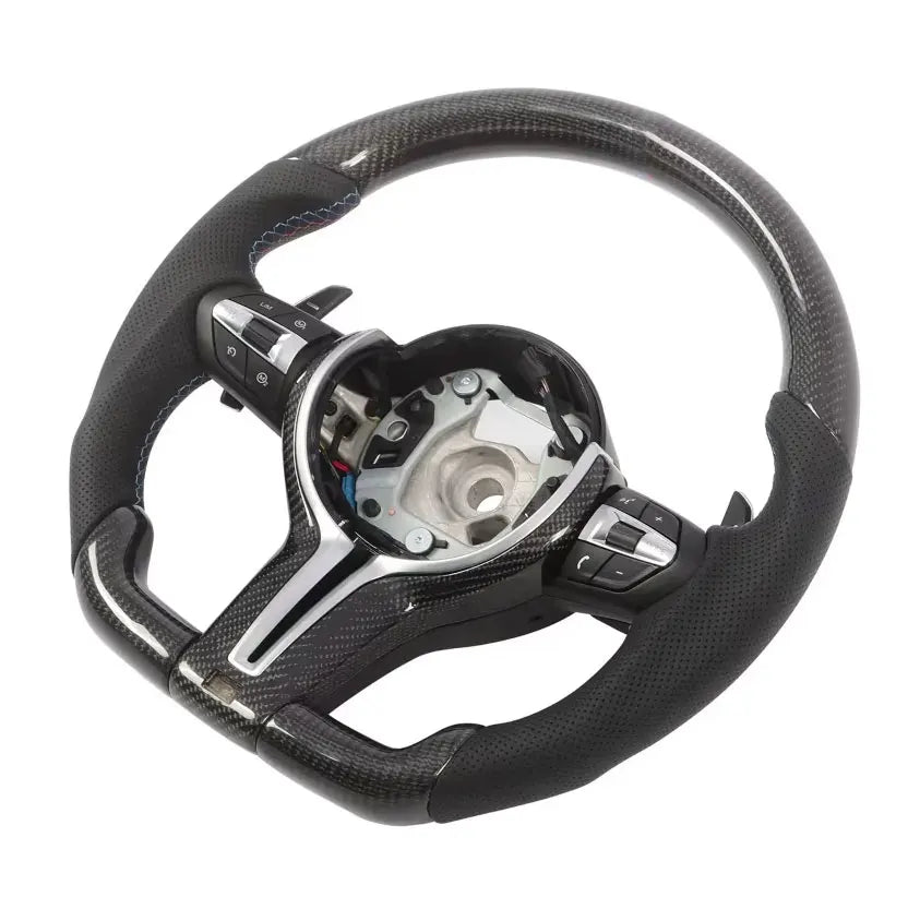 BMW F-Series Carbon-Fiber D-Shape Steering Wheel with Paddles