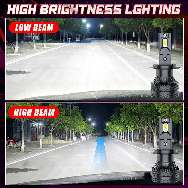 2-Piece H1/H4/H7/H11/9005/9006 LED Headlight Bulb – 6000K