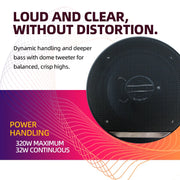 6-Inch 320W 3-Way Coaxial Car Speakers