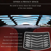 Matte Black Rear Window Louver – 1999–2004 Ford Mustang