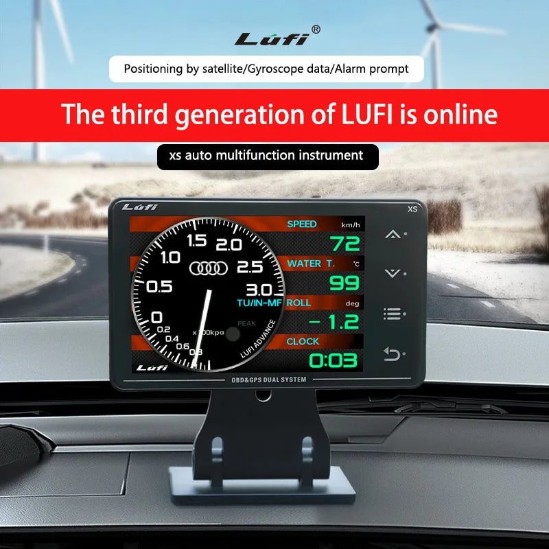 Lufi GPS/OBD2 Car Head-Up Display and Digital Performance Gauge