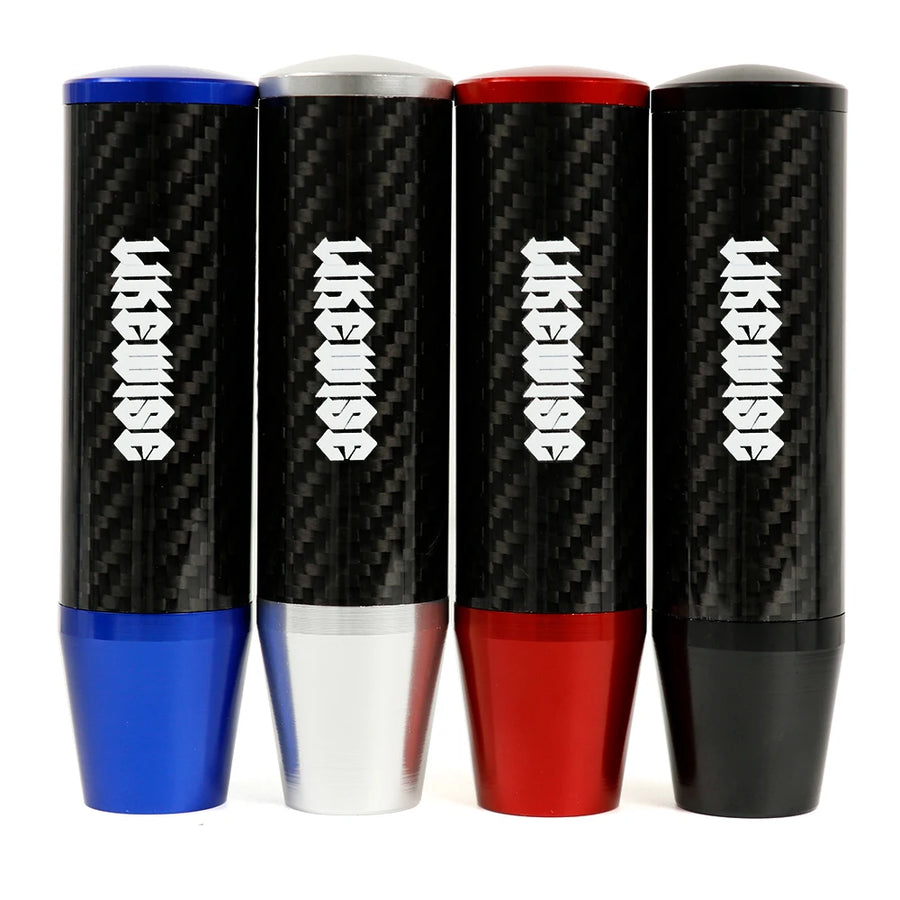 Likewise-Style 130 mm Carbon-Fiber-Look Aluminum Shift Knob