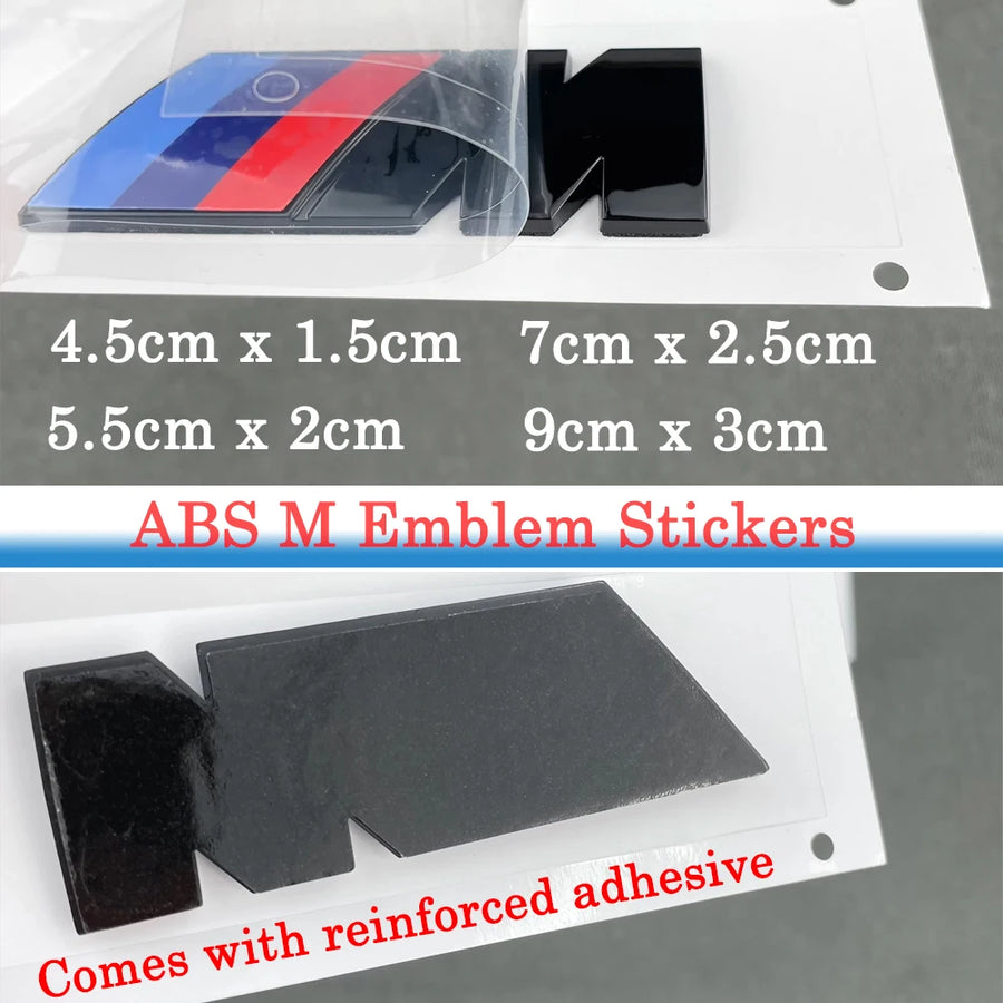 BMW M Fender / Rear Trunk Emblem Badge Sticker– 4 Sizes