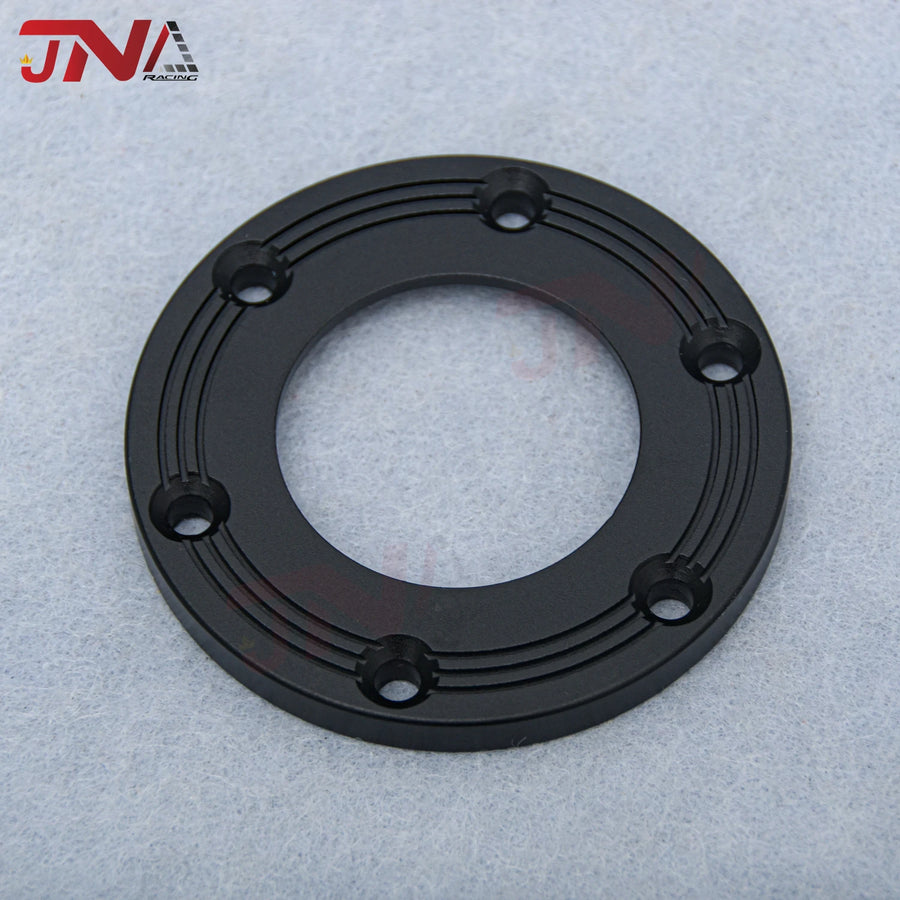Aluminum 74MM 6 Bolts Steering Wheel Horn Button Center Ring JDM Racing Car Replacement