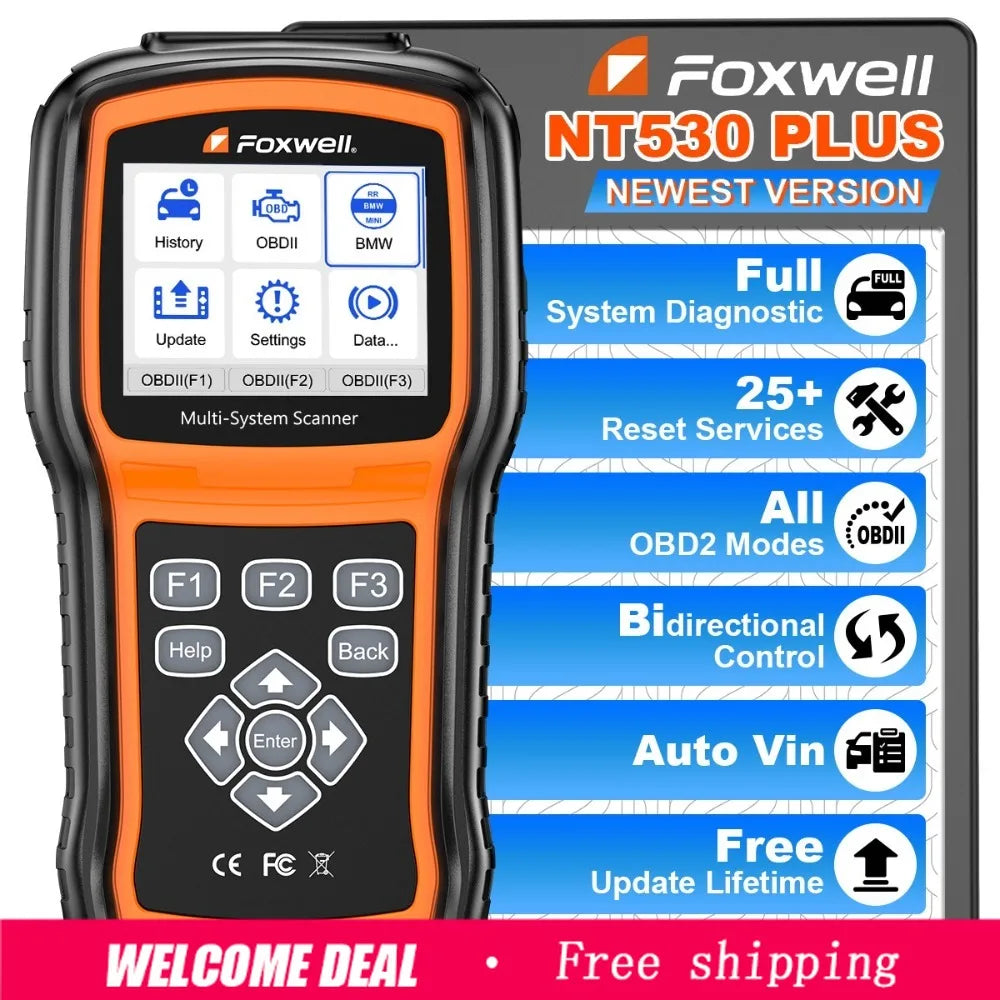 FOXWELL NT530 Plus Bidirectional OBD2 Diagnostic Scanner