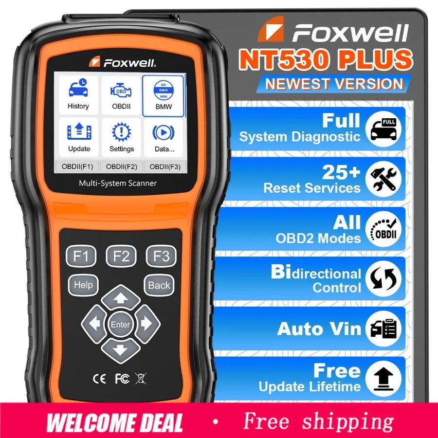 FOXWELL NT530 Plus Bidirectional OBD2 Diagnostic Scanner