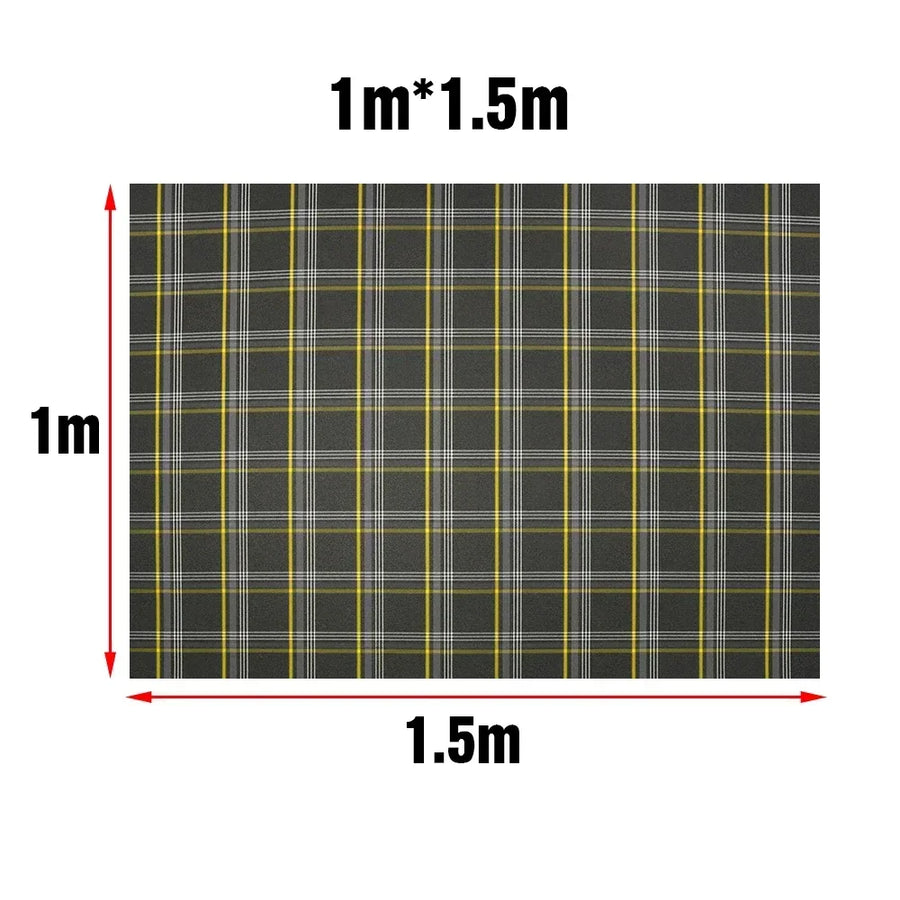 Volkswagen Golf GTI-Style Plaid Upholstery Fabric – 1.5 m Wide