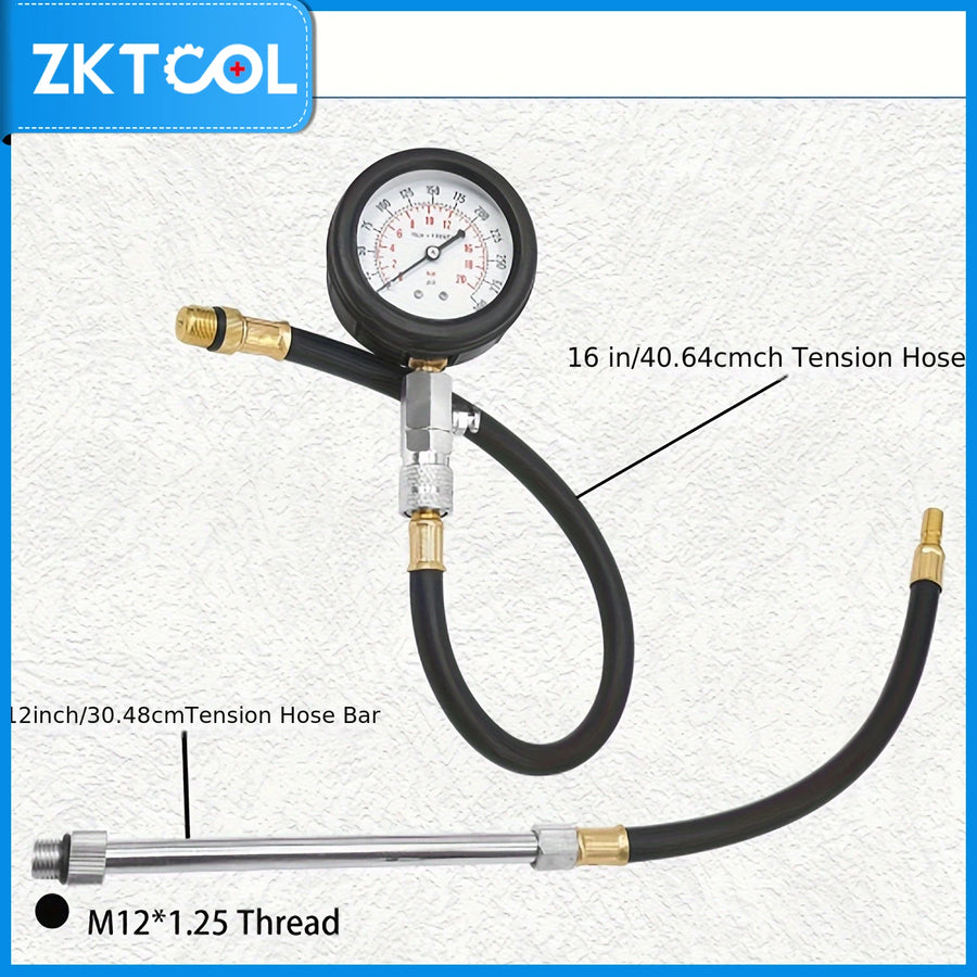 Automotive Engine Compression Tester Gauge Kit