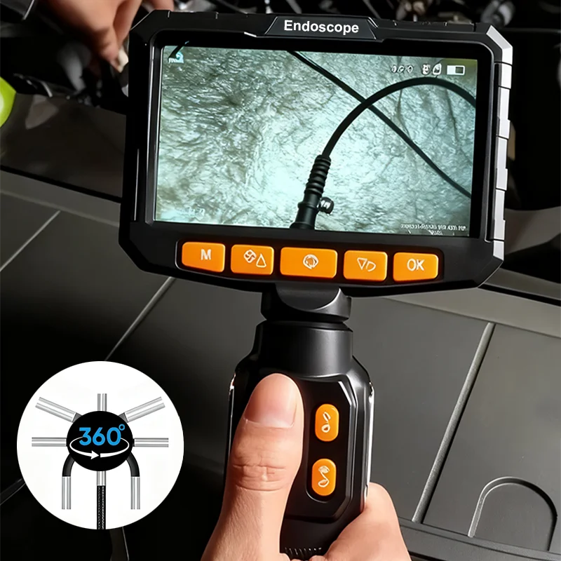 360° Articulating Automotive Inspection Camera – 4.3/5-Inch