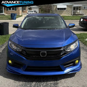 Unpainted Front Bumper Lip & Splitter for 2016–2018 Honda Civic
