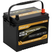 Group 24F 12V 70Ah AGM Automotive Battery - 710 CCA