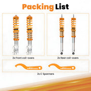 Coilover Suspension Kit for Volkswagen Golf/Jetta MK2-MK3 & Corrado 1983-1995