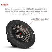 3.5-Inch Carbon-Fiber Cone Car Midrange Speaker