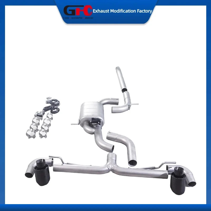 304 Stainless Steel Performance Exhaust Pipe for Audi A3 & Volkswagen Golf GTI/R MK7-MK8