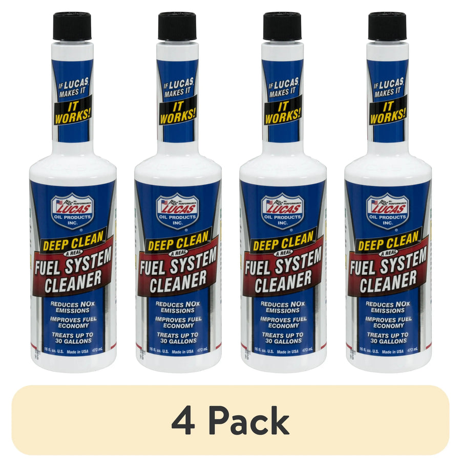 Lucas Oil 10512 Deep Clean Fuel System Cleaner, 16 oz – Pack Options