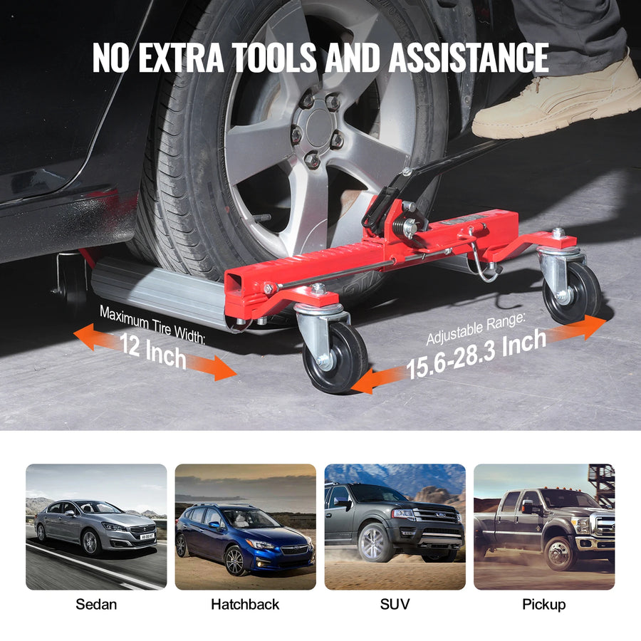 1,500 lb Ratcheting Vehicle Positioning Wheel Dolly