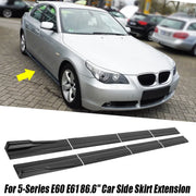 Gloss Black Side Skirt Extension Set for BMW 5 Series/M5