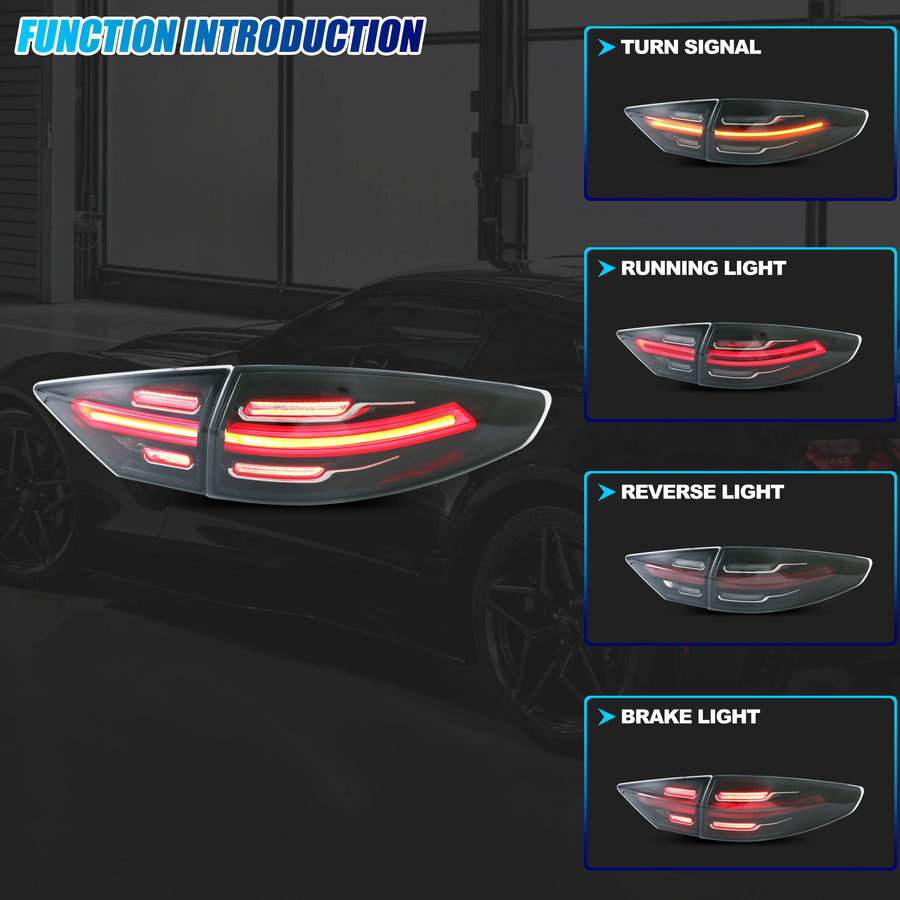 Ford Fusion Sequential LED Tail Light Pair – 2013–2016