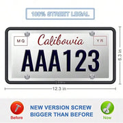 2-Piece License Plate Frame Set with 2 Car Cup Holder Coasters