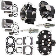 Top End Kit Cylinder Head Piston Gasket for Yamaha Banshee 350 1987-2006