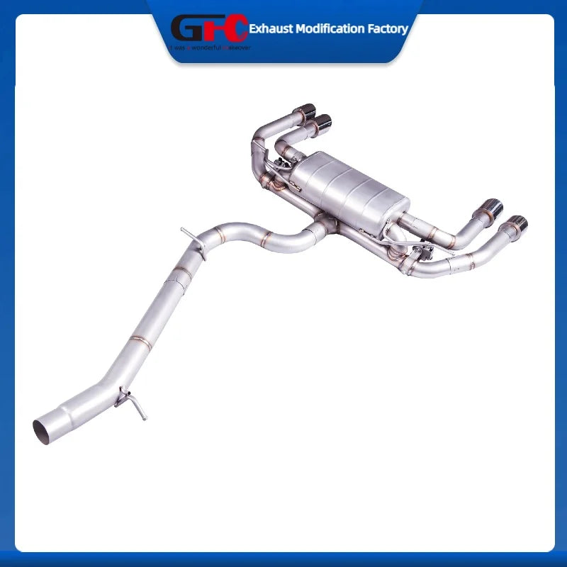 304 Stainless Steel Valvetronic Exhaust Pipe for, Audi S3, Golf 7 7.5r, T-roc 2.0T