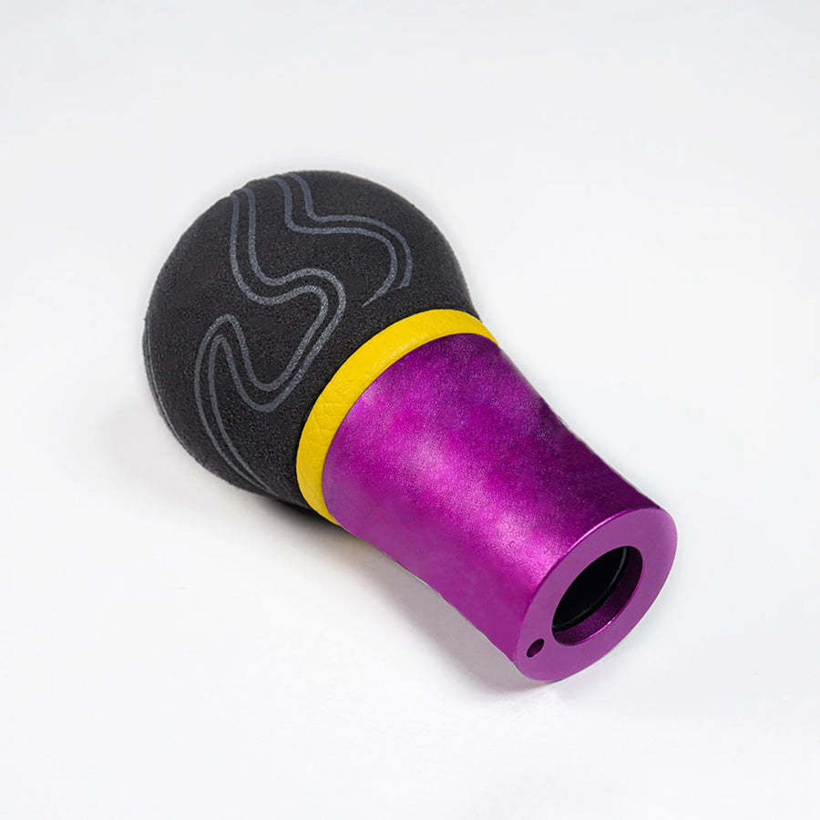 Universal Suede-leather Graffiti Manual Gear Shift Knob