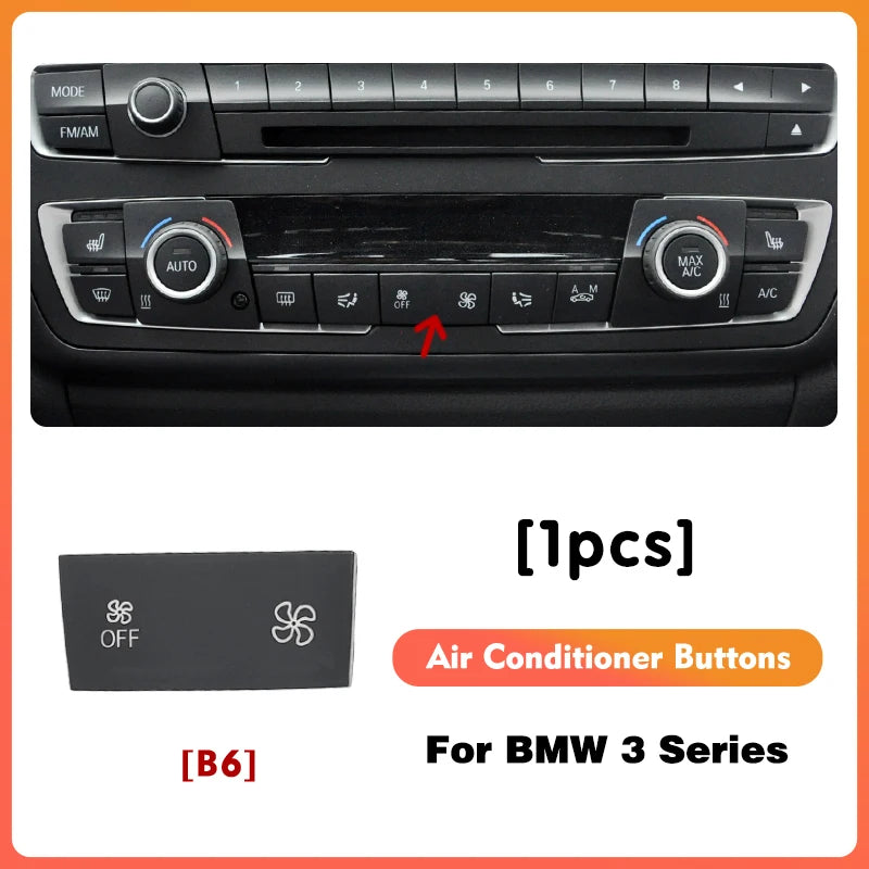 Dashboard Air Conditioning AC Temperature Control Button for BMW 1 2 3 4 F Series F20 F21 F22 F23 F30 F31