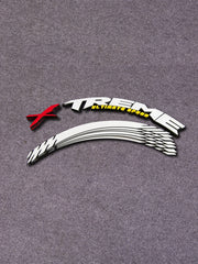 For 4 Tires Xtreme 3D Tire Letter Stickers Waterproof Pvc Racing Wheel Decals No Glue Included