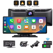4K Dual Dash Cam with Wireless CarPlay and Android Auto