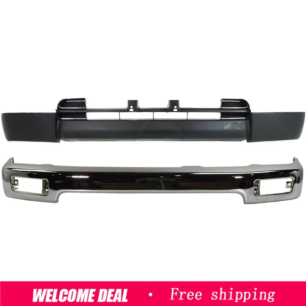 Chrome Steel Front Bumper with Valance for 1996–1998 Toyota 4Runner