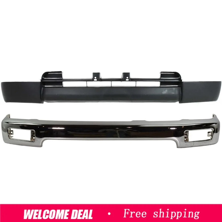 Chrome Steel Front Bumper with Valance for 1996–1998 Toyota 4Runner