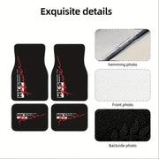 HKS Power and Sports 4-Piece Car Floor Mat Set