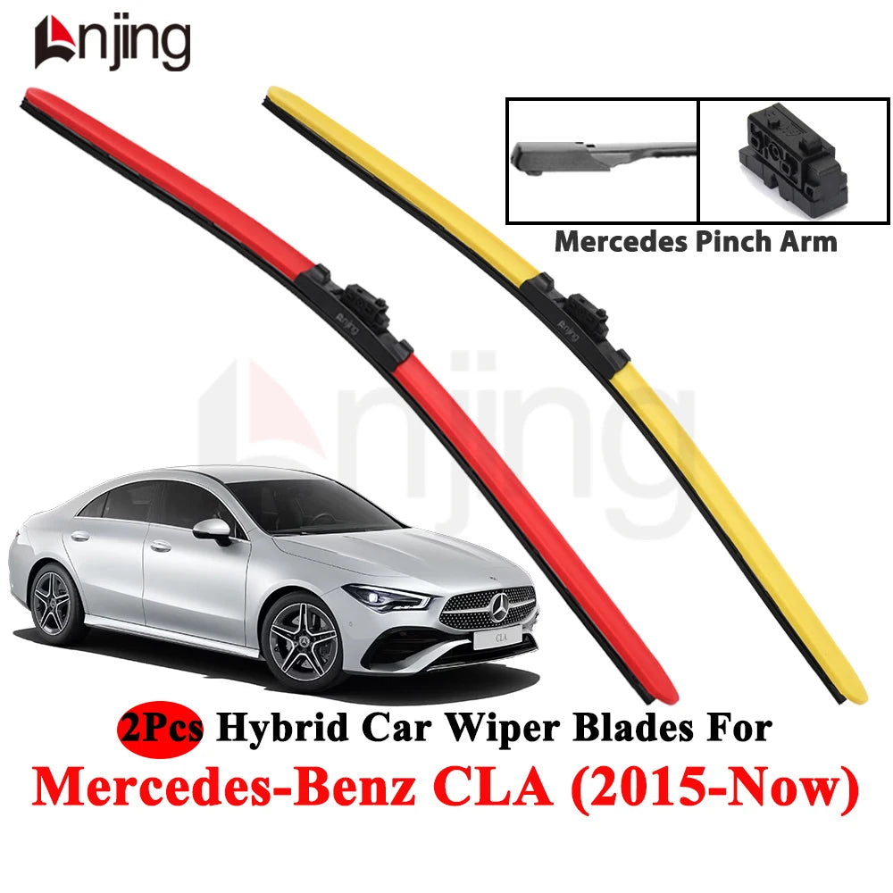 Front Windshield Wiper Blade Set for Mercedes-Benz Cla Model -Present and Newer 2019