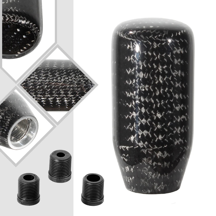 Carbon-Fiber-style Wave-shaped Manual Gear Shift Knob