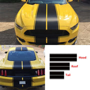 Racing Stripe Vinyl Decal Kit for Ford Mustang – 6 Pieces