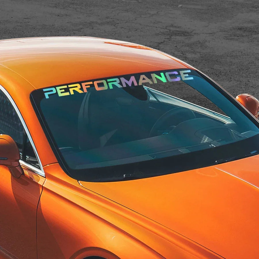 Performance Lettering Vehicle Decal – 98.5 × 6.8 cm