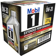 Mobil 1 Extended Performance High Mileage 0W-20 Motor Oil, 1 Quart Case of 6