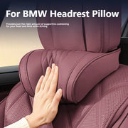Nappa Leather BMW Car Headrest and Lumbar Support Pillow