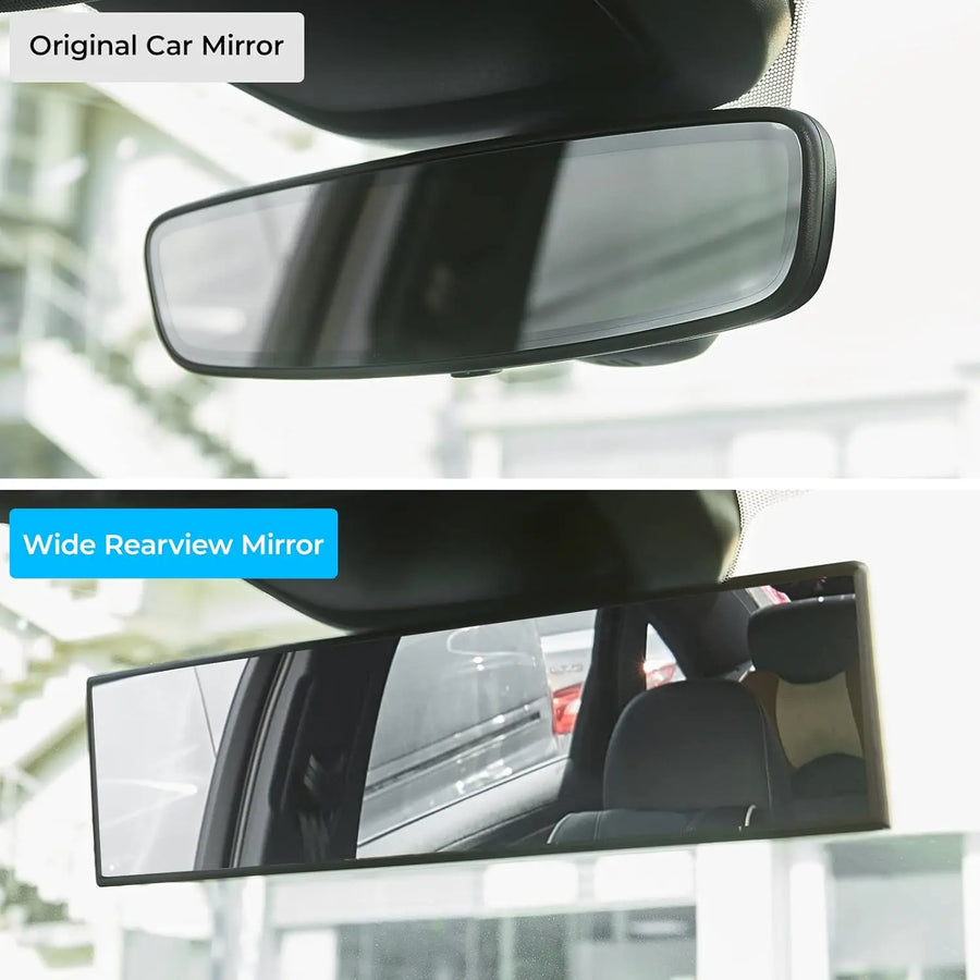 280 mm Clip-On Panoramic Wide-Angle Rearview Mirror