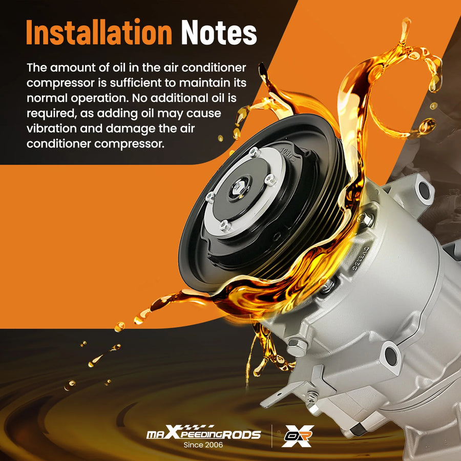 A/C Compressor and Clutch for Hyundai Accent 2012-2017 Aluminum