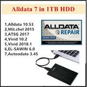 7-in-1 Automotive Repair Software Collection on 1TB Hard Drive