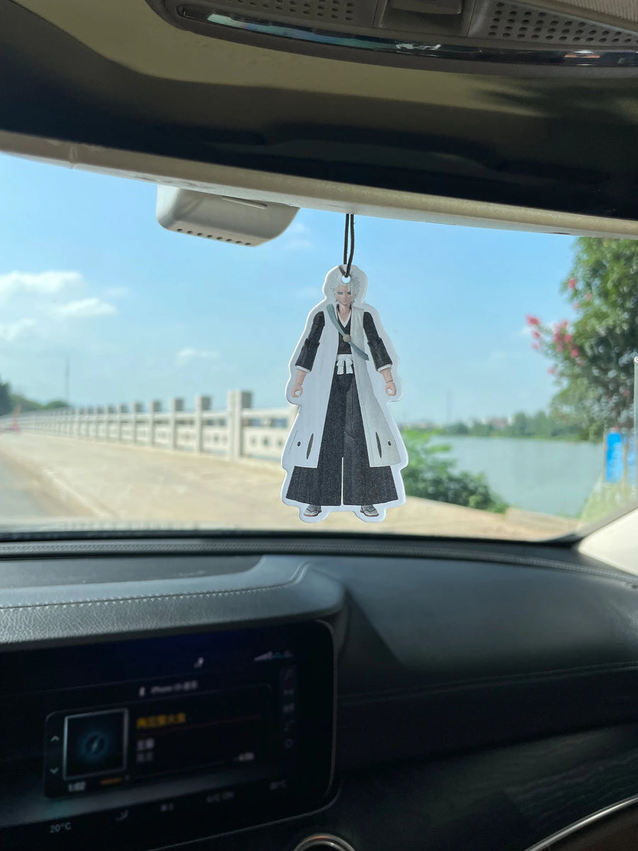 Toshiro Hitsugaya Bleach Anime Figure‑Style Hanging Car Air Freshener