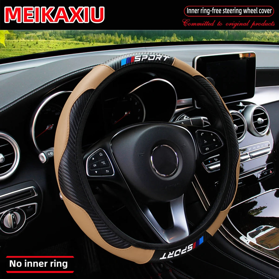 Steering Wheel Cover – carbon-fiber-look, 38cm