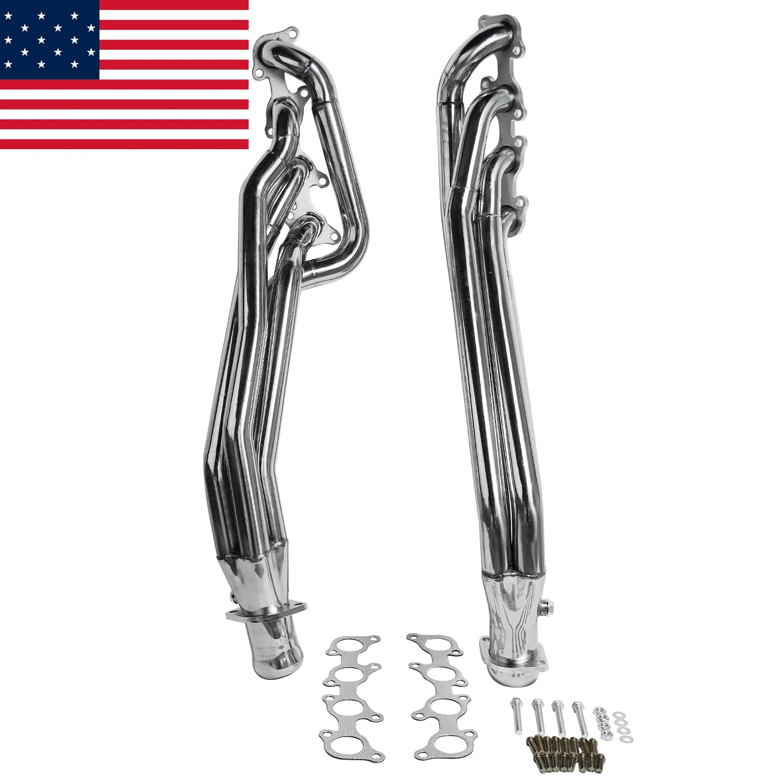 Stainless Steel Exhaust Header Set for Ford Mustang GT 2011-2016