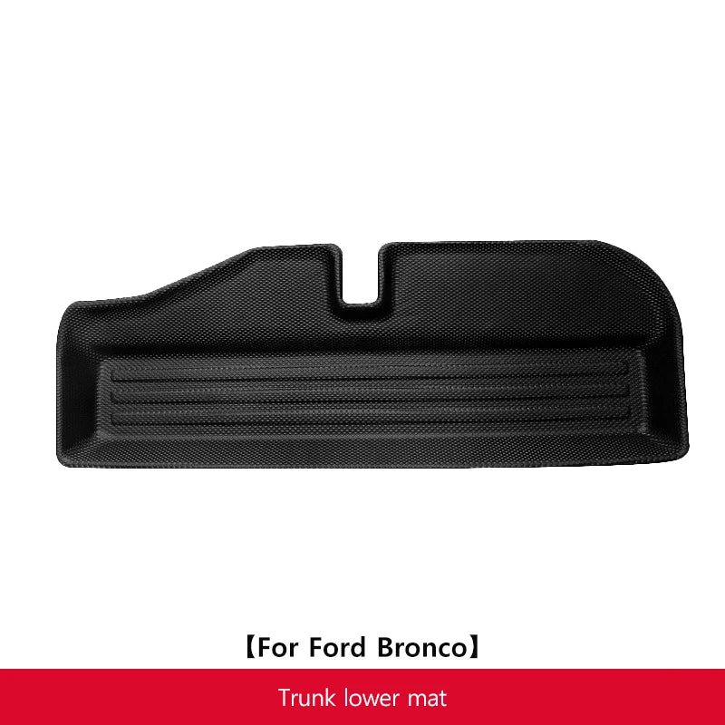 All-Weather Floor Mats and Cargo Liner Set for Ford Bronco 2021 2025 Left Hand Drive Waterproof