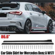 8-Piece 86.6-Inch Side Skirt Kit for Mercedes-Benz A-Class W177
