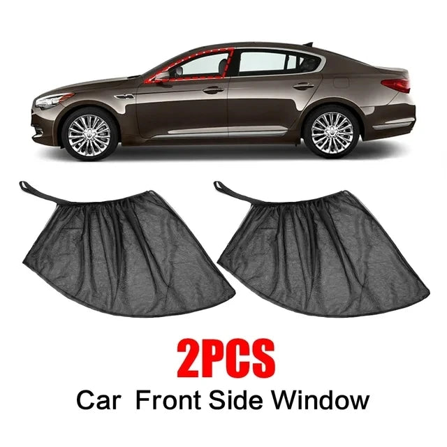 Universal Mesh Side-Window Sunshade Pair for Cars and SUVs