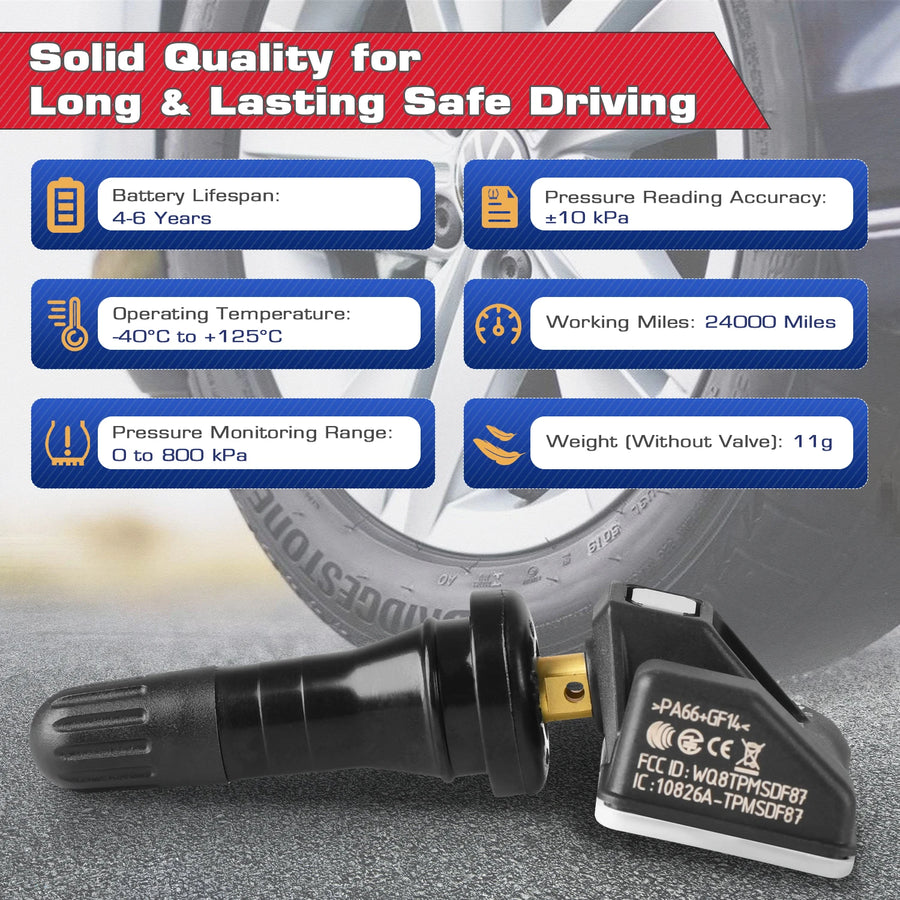 Autel MX-Sensor 315MHz/433MHz Programmable TPMS Sensor