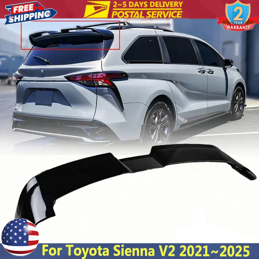 Rear Spoiler Wing for Toyota Sienna V2 2021-2025