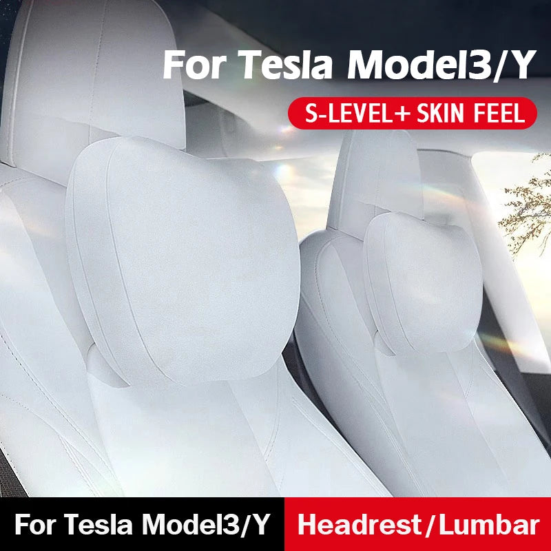 Neck Pillow and Lumbar Support for Tesla Model 3/Y